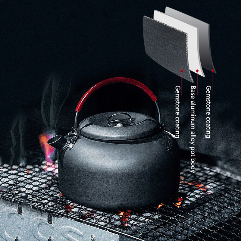 1.4l Boiling Kettle Lightweight Teapot Portable Camping Kettle for Backpack Trip