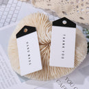 And White Handmade Labels Handwritten Gift Tags Thanks Cards Thank You Hang Tag