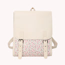 #A Simple Small Fresh School Backpacks Retro Denim Striped Flannel Daypack Stude