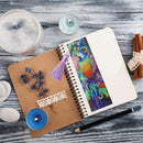 Rhinestone Diamond Painting Leather Bookmarks Leather Craft (Parrot-AA395) Newly