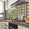 Retro Floor Tiles Wall Stickers Self-adhesive Decals for Kitchen (MSC062) Newly