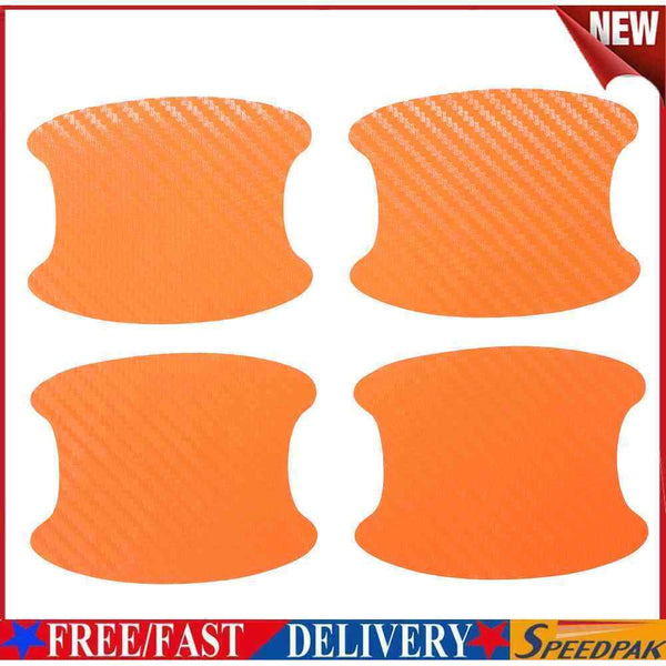 Carbon Fiber Car Exterior Door Handle Cup Protector Stickers Universal Set  #F