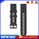 20mm Silicone Watch Band for Garmin Fenix 7S Sports Bracelet Strap (Black)