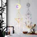 Crystal Windchime Ornament Star Lighting Ball Moon Pendant Window Hanging Craft