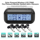 AN-10C Solar Car TPMS Tire Pressure Monitor System (Black+White Internal) Newly
