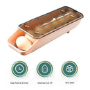Multi Grids Refrigerator Egg Holder Box Fresh Keeping Kitchen Egg Tray Organizer