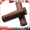 1 Pair Cycling Handlebar Covers PU Leather MTB Bike Handle Grips (Coffee) Newly