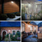 90LED Solar Outdoor Wall Light Waterproof 4-Sided Motion Sensor Garden Park Lamp