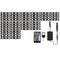 12pcs/set Motorcycle RGB LED Strip Kit RF Remote Control Underglow Lights Bar