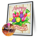 5D Diamond Painting Luminous DIY Flower Full Round Drill Home Decoration Gift