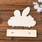 DIY Crafts Easter Rabbit Desk Decorations Wooden Ornaments Happy Easter