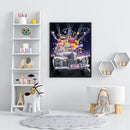 5D DIY Diamond Painting Gift Car Full Round Drill Mosaic Picture Wall Arts