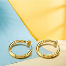 Fashion Hoop Earrings Round Ear Nose Piercing for Unisex Jewelry (Style 4)