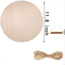 Merry Christmas Blank Plaque Ornament Wood Circles Round Wood Pieces