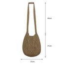 Fashion Knitted Shoulder Bags for Women Large Capacity Shopping Crossbody Bags