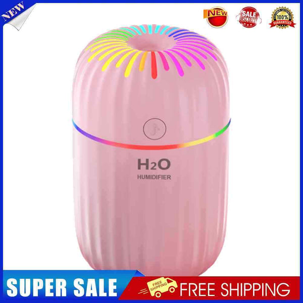 300ml Electric Air Humidifier Aroma Oil Diffuser Mini Mist Sprayer (Pink)