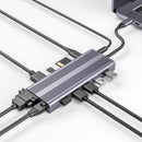 Jack 4K Dual HDMI Gigabit Ethernet Docking Station USB Type-C Hub For Laptop PC
