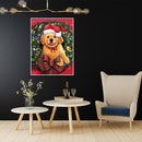 Full Round Drill DIY 5D Diamond Painting Christmas Dog Ornament Picture Kit
