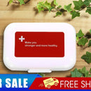Portabe Multilayer 8 Compartment Pill Box Moistureproof Pill Holder Red
