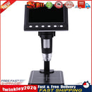 8 LED Digital Microscope Electronic LCD 1000X Magnifier w/ Bracket (Black) Newly