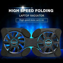 Foldable Mini Notebook Cooler Laptop USB Double Cooling Stand Computer Pad N5T1