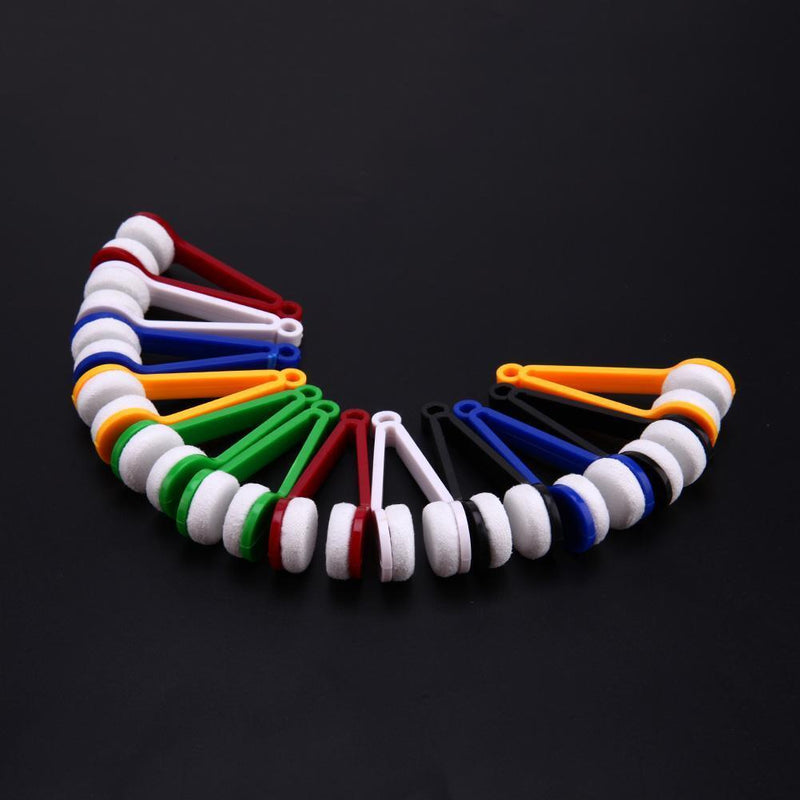 Multi-functional Portable Glasses Cleaner Brush Clamp Clip Cleaning Tool Newly