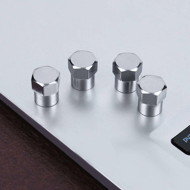 100x chrome plated Car Truck Auto Wheels Tire Valve Stem Cap Lid Air Dust Cover