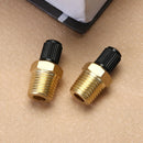 2pcs 1/4in Brass Tire Tyre Air Compressor Tank Fill Valves for Dunlop Valve