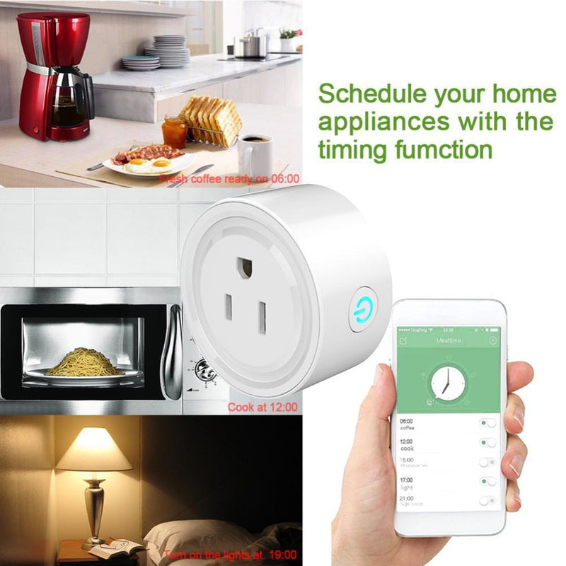 WiFi Smart Socket Remote Timing Socket Power Adapter APP Control US Plug