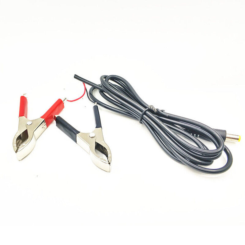 1.5m 12V/24V Universal Battery Crocodile Clip Cable DC Plug Alligator Clamp Wire