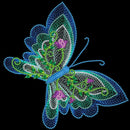 5D Diamond Painting Kit Butterfly Partial Special Shape Drill DIY Wall Art Cr