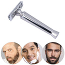 Classic Double Edge Safety Razor with Blades Portable Detachable Shavers