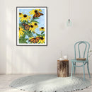 5D Diamond Painting Kit Daisy and Butterfly Full Round Drill Rhinestone DIY W