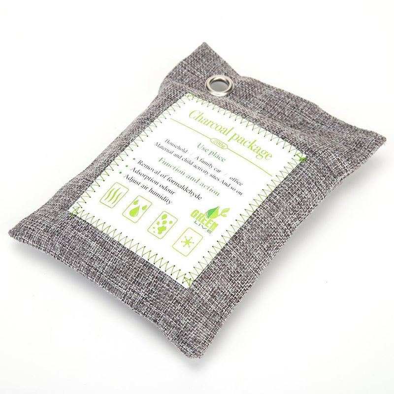 200g Activated Bamboo Charcoal Air Purifying Bag Car Home Deodorant X4