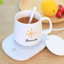 55-Degree Cup Heated Coaster Auto Gravity Sensor Home Office Cup Warmer Pad Mat