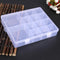 14 Compartment Transparent Plastic Jewelry Box Earrings Rings Beads Pills Storag