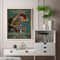 Retro Female Knight Poster Oil Paint By Numbers Kit DIY Acrylic Painting