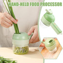 4 in 1 Handheld Electric Vegetable Cutter Set Garlic Meat Mud Masher Wireless n: