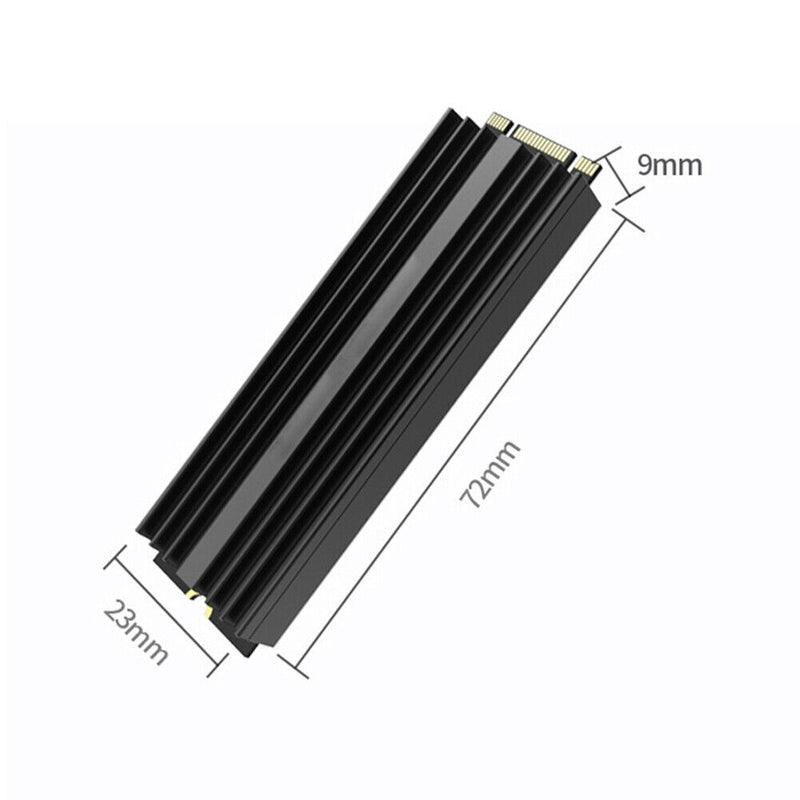 Solid State Hard Drive NVME Heat Sink Hard Disk Aluminum Radiator (Black) Newly