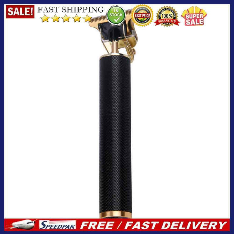 USB Recharge Men Hair Cut Carving Trimmer Aluminum Alloy Electric Hair Clipper