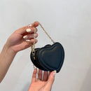 Mini Crossbody Bag Love Heart Leather Women Kids Girl Fashion Small Handbags