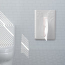 Plastic Tissue Box Napkin Holder Case Wall Mounted Home Desk Decor (White) Newly
