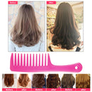 Anti-static Large Wide Tooth Curly Hair Hairstyling Handle Comb for Barber