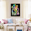 Colorful Tiger 5D DIY Full Round Diamond Painting Animal Rhinestones Crafts