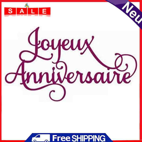 French Alphabet Cutting Dies for DIY Scrapbooking Decorative Embossing Crafts