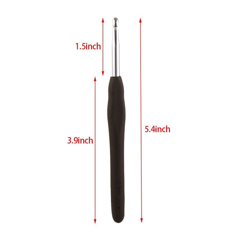 DIY Craft Tools Soft Grip Aluminum Weave Yarn Knitting Needles Crochet Hook