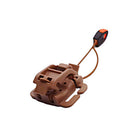 Outdoor Backpack Clip Molle Hanging Buckle w/ Whistle Elastic Rope (Khaki)