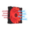 15 LED Lights Clear 120mm Quiet PC  Case Cooling Fan Mod All Color (Red)