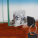 Double-open glass window lock display cabinet window glass P8N5 lock Q4W2 K3R1
