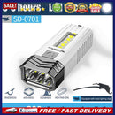 Portable Led Cob Flashlight Cycling Accessories Lamp Torch for Camping Advent